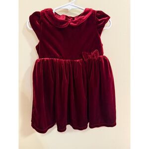 12-18M Red Velour Holiday Dress